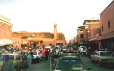 Casbah, Marrakech, 19.00, Friday, July 1999, photo by nancy stockdale