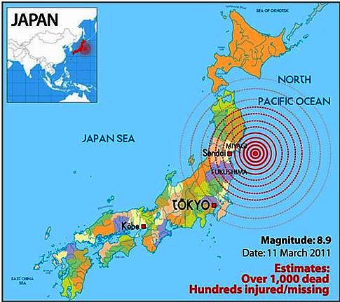 Seisme catastrophique échelle Richter 9 au Japon.Mars 2011.jpg