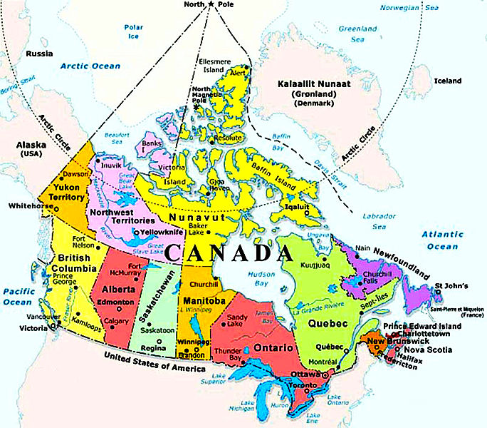 canada map , canada 2ème plus grand pays au monde.jpg