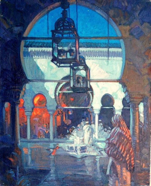IN THE SHADOW OF THE MOSQUE 51X41 CM 1935 10.jpg