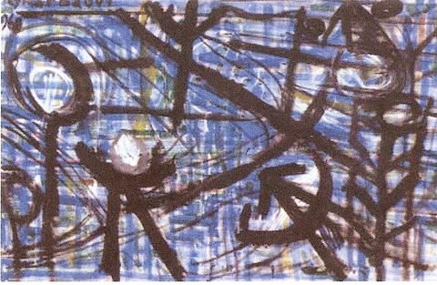 Gharbaoui jilali-Composition1968-Huile sur toile(65x100)-2.jpg