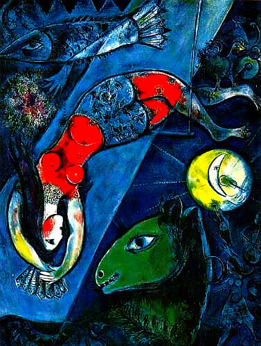 Marc Chagall, Le Cirque Bleu , 1950.jpg