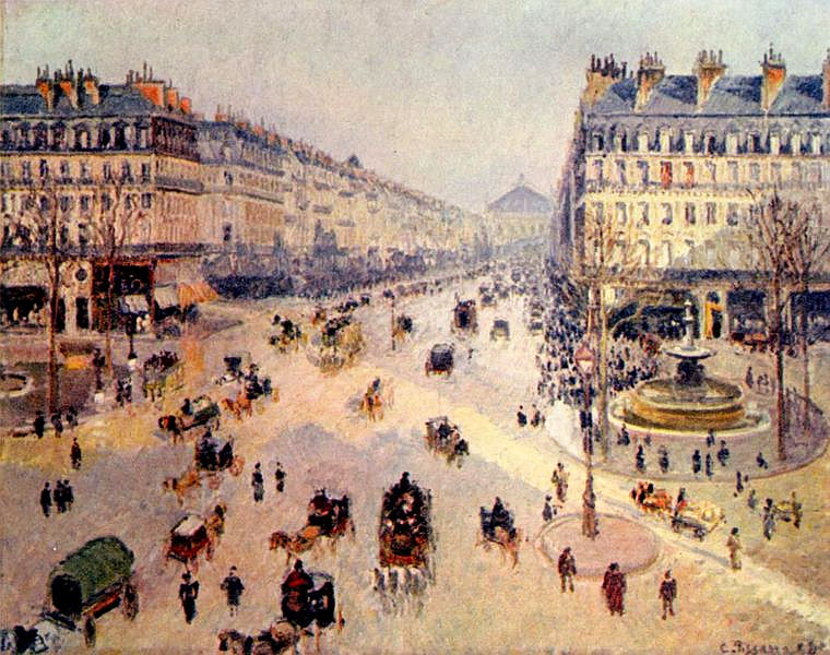 Camille Pissarro, l\'avenue de l\'Opera a Paris.jpg