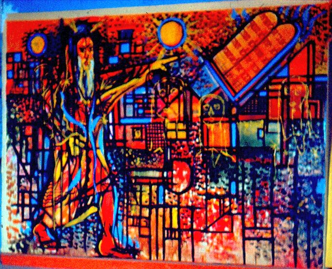 041, Panneau mural local EIM Rabat artiste Raphael Cohen autour de 1957-58.jpg