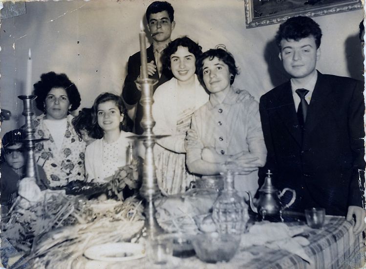 Raphy, Charles, Estyher Encaoua , Bellehsen, Maman, Georgette et Maurice, Rabat Mimouna.jpg