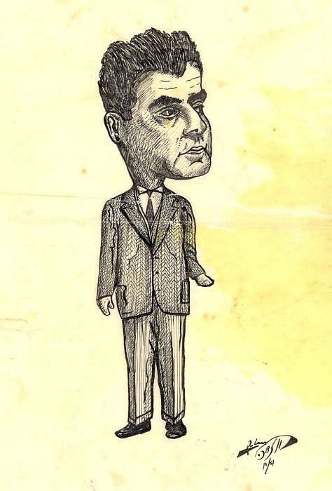 2.Caricature de Aaron Cohen par Raphael Cohen, 1957.jpg