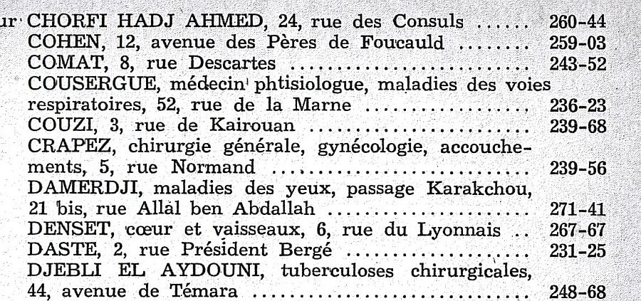 Liste des medecins Rabat 1958 suite 1.jpg