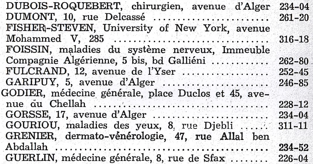 Liste des medecins Rabat 1958 suite 2.jpg