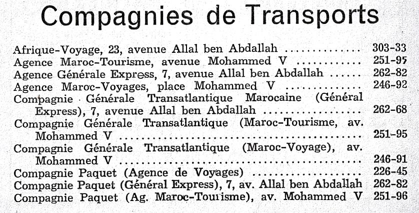 Compagnies de Transports a Rabat en 1958.jpg