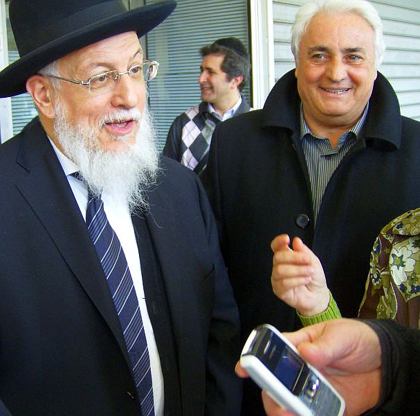 Loulou Benaccoun  et  le Grand Rabbin de France le Rav Sitruk , region Parisienne.jpg