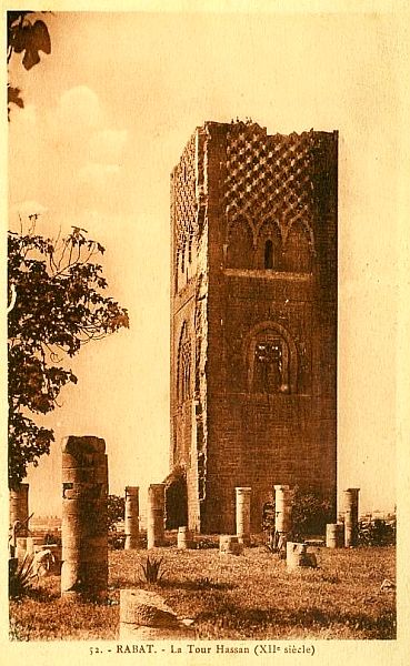 RABAT la Tour Hassan , 1921.jpg