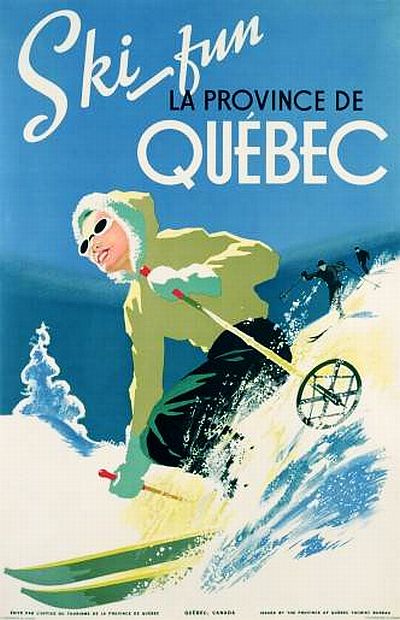 Ski au Quebec, poster d\'époque...jpg