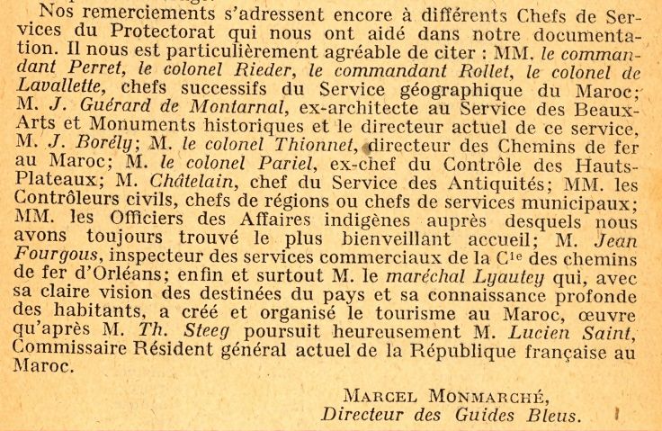 Preface des Guides Bleus du maroc, citant marechal Lyautey.jpg
