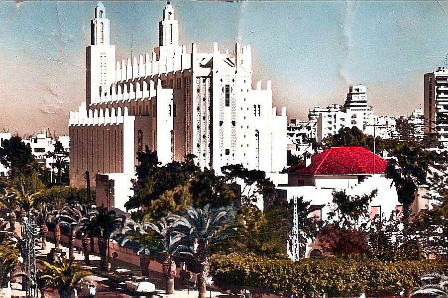 carte postale de marcelle abbou, rabatie, la cathedrale de casablanca.2.jpg