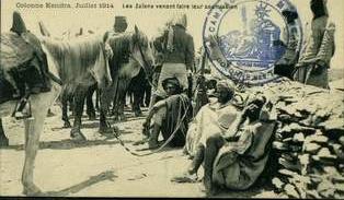 Colonne Kenifra, juillet 1914, Les Zaïans venant faire leur soumission.jpg