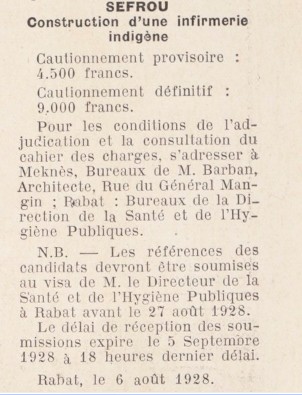 CONSTRUCTION D'INFIRMERIE INDIGENE 1928.jpg