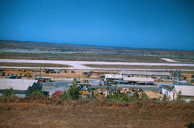 A view of the airstrip overlooking the Base Public Works section.gif