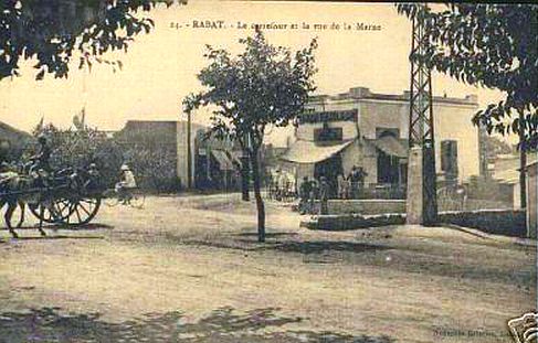 vieille photo de la rue de la Marne a Rabat,  pas loin de la rue ou mon immeuble allait etre bati.jpg