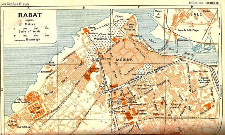 A1 Rabat,plan des quartiers en 1930.jpg
