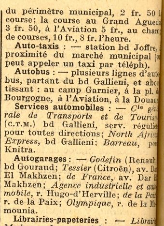 Autotaxis, Autobus, Rabat 1930.jpg
