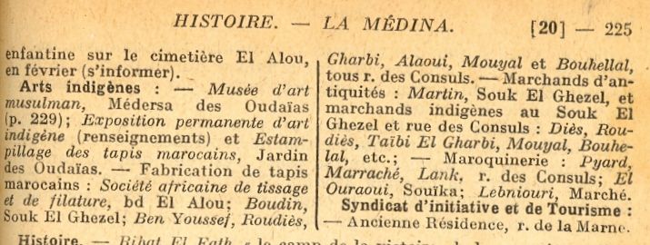 Musees Arts indigenes, syndicat du tourisme Rabat guides Bleus 1930.jpg