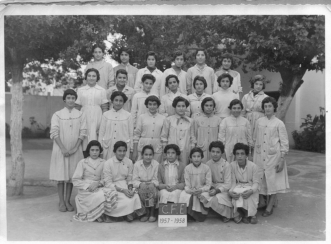 Rabat Lycee jeunes filles, Olga Cohen Annee scolaire 1957-58.jpg
