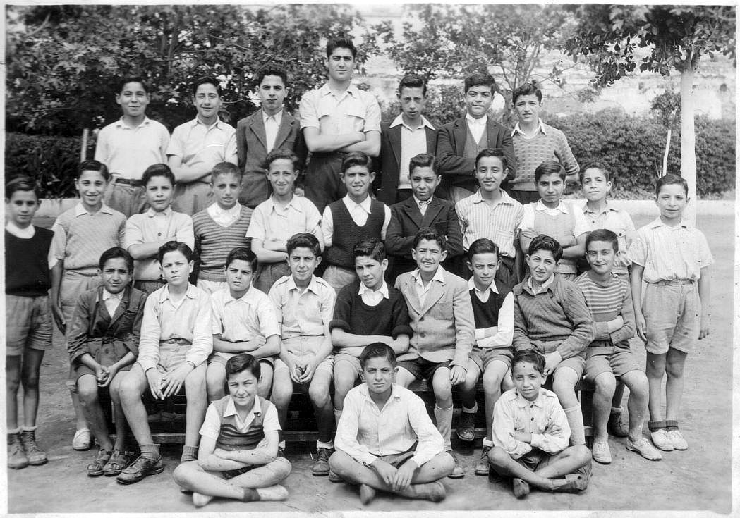 Judex Cohen et ses camarades d\'ecole  Alliance AIU Rabat-1947-1948.jpg