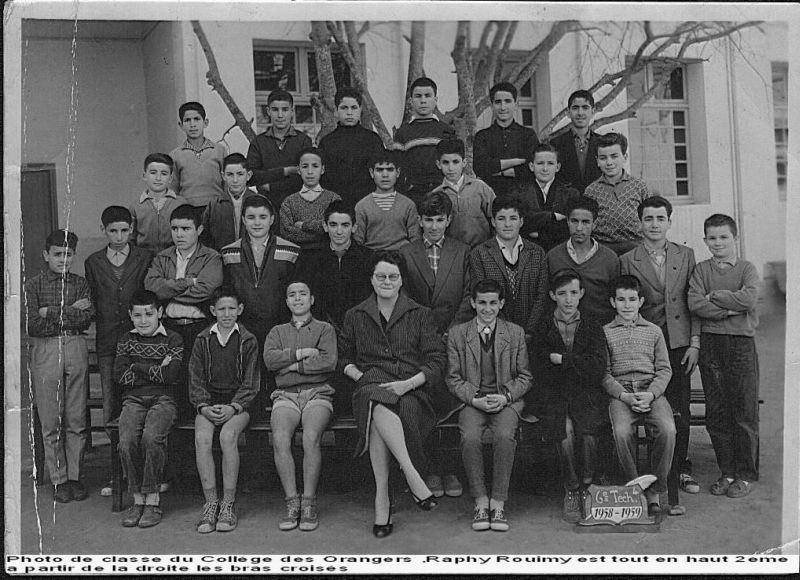 B.College des Orangers a Rabat, classe de 6etech.4, annee scolaire 1958-59.jpg
