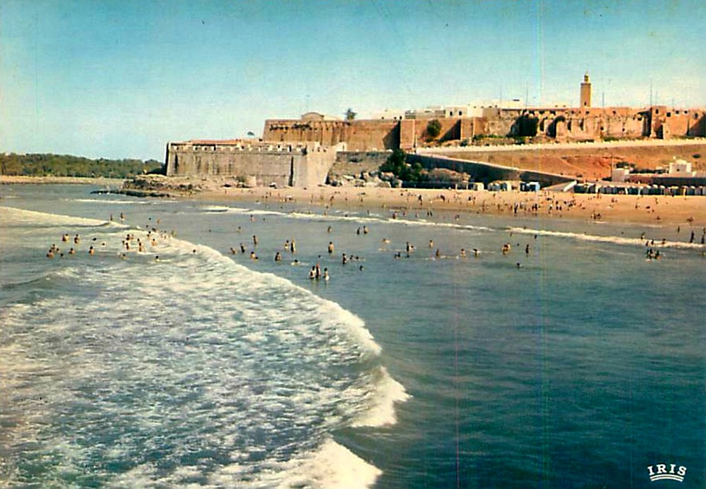 Plage de Rabat années 1950's et.jpg