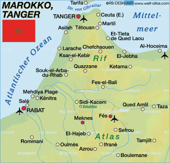 carte du Maroc espagnol et Francais.gif