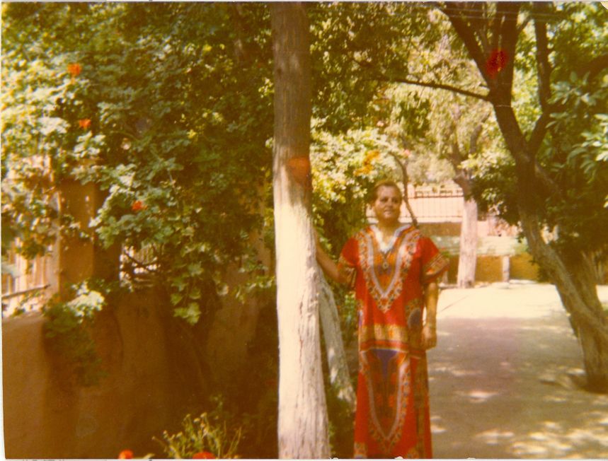 Annee 1978, Marrakech Gueliz , Tia Fortuna Benisty a sa villa.1.jpg