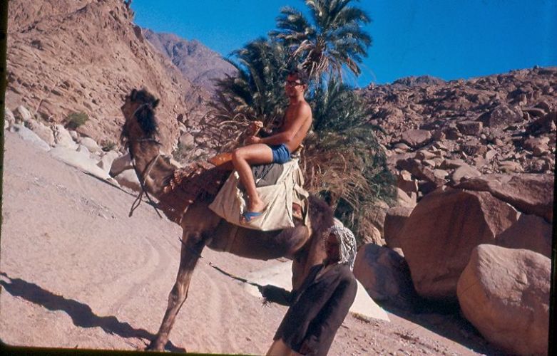 Elie pres des plages du Sud du Sinai, en 1970.jpg