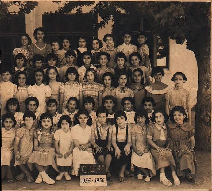 ecole de l\'AIU Filles Rabat , CE2A 1955-1956.AB.jpg
