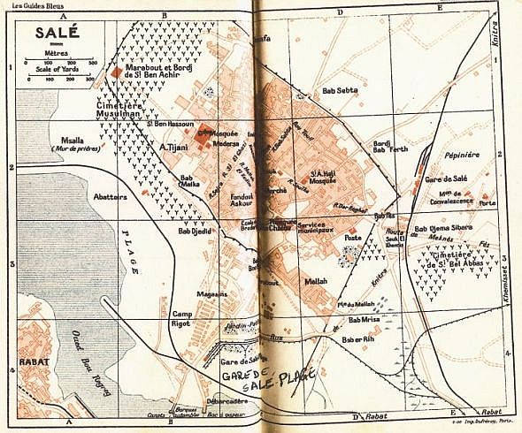 Un plan de la plage de Sale en 1929.jpg